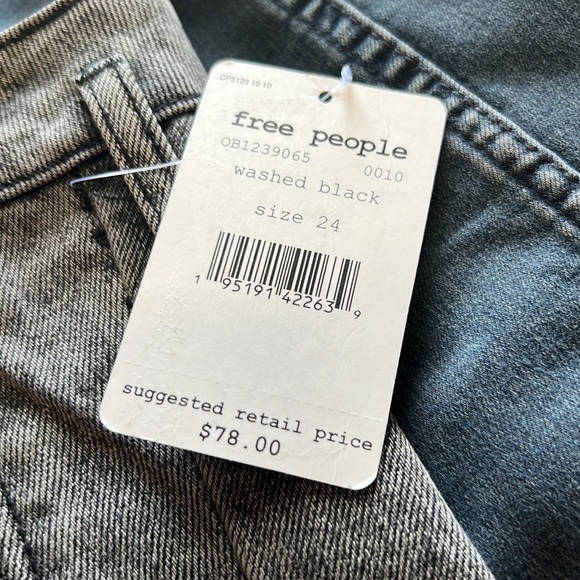 NWT Free People East Of Eden Denim Mini Skirt Women's 24 Belted Paperbag… - Picture 12 of 12